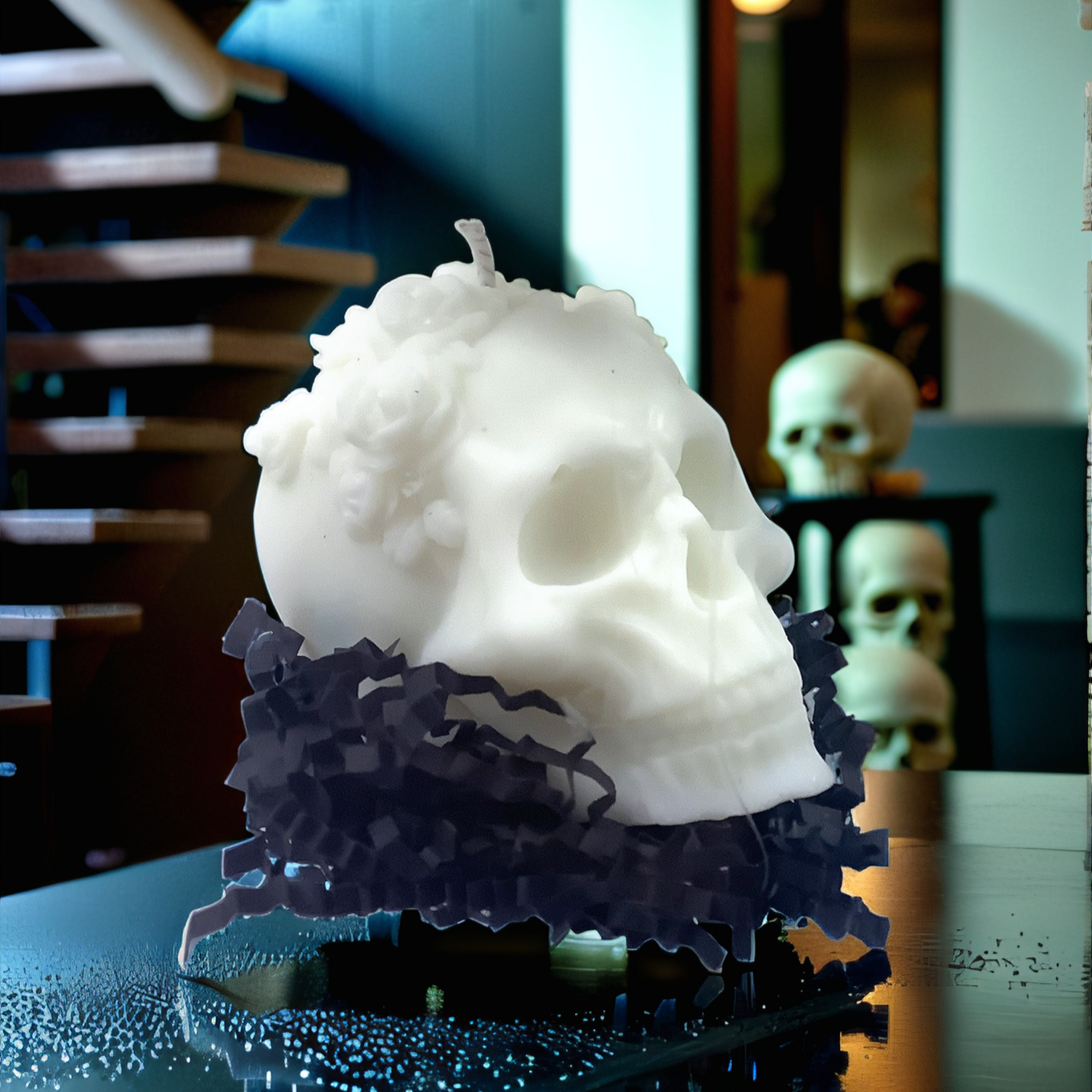 Skeleton Scented Pillar Candles